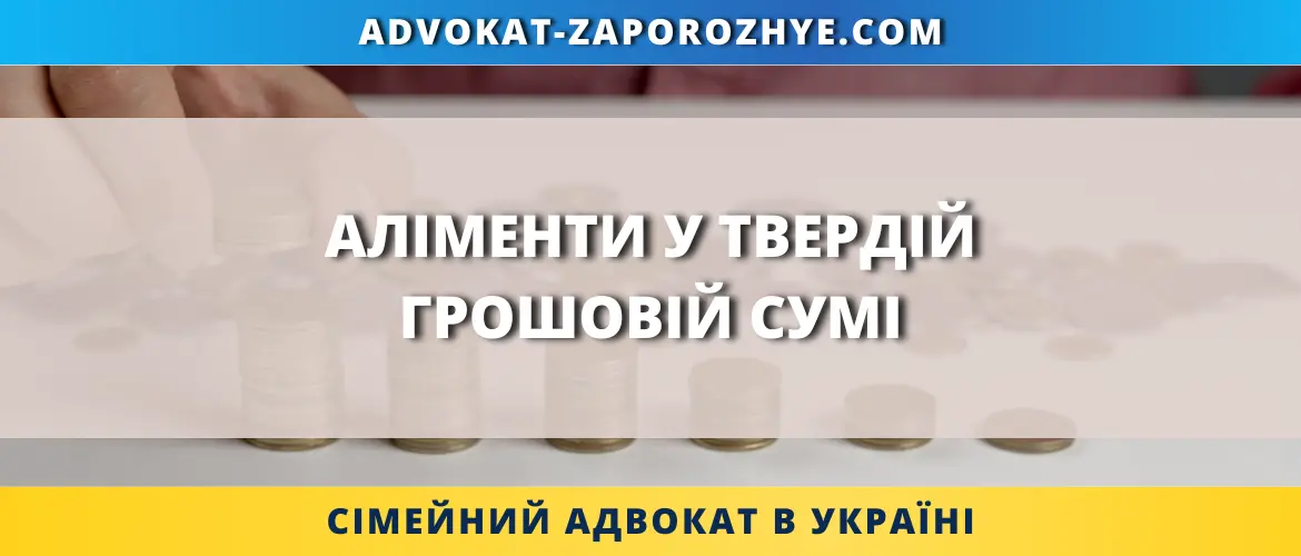 Аліменти у твердій грошовій сумі в Україні через суд