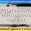 Общая совместная собственность супругов при разводе в Украине