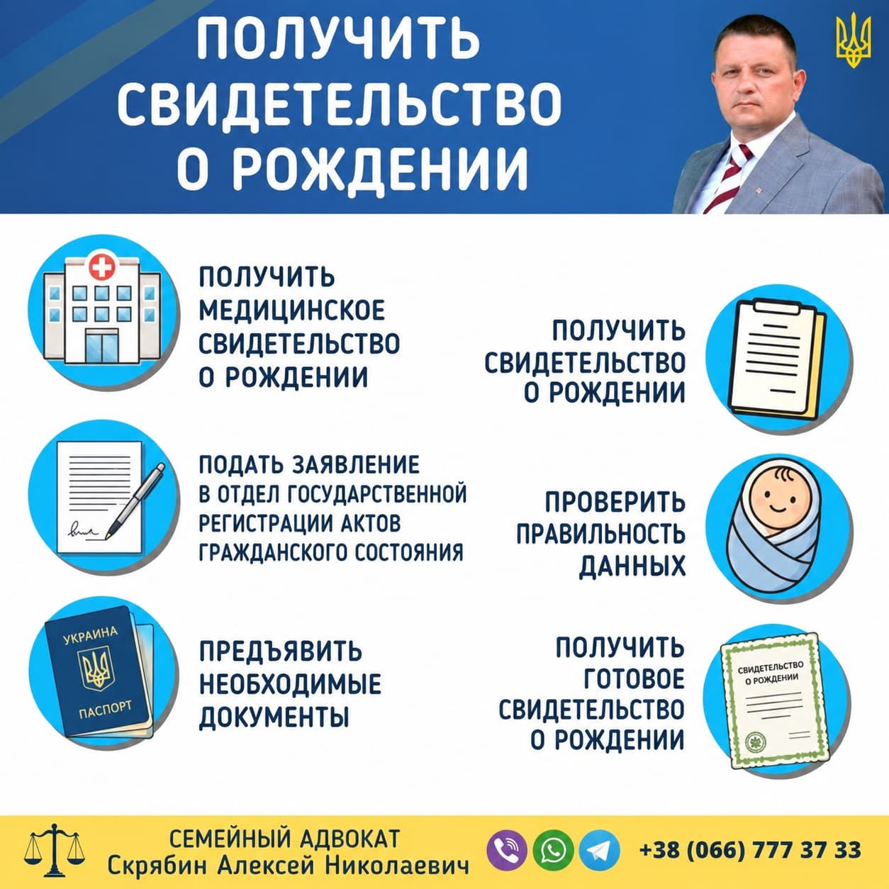 Получить свидетельство о рождении в Украине онлайн Получить свидетельство о рождении в Украине через отдел государственной регистрации актов гражданского состояния