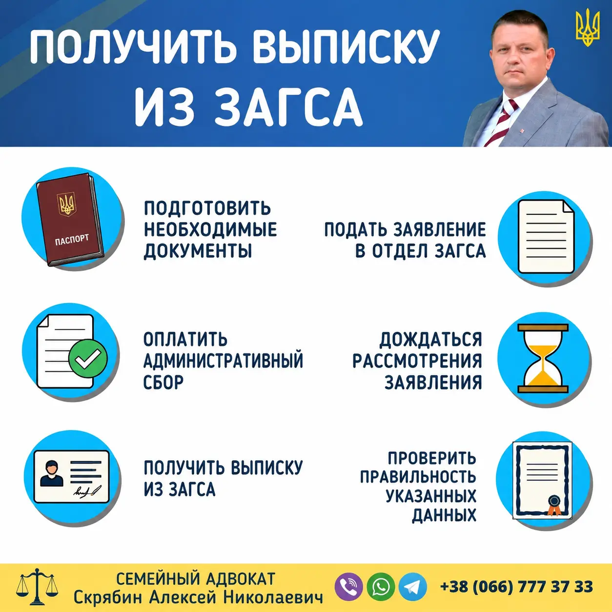 Получить выписку из ЗАГСа в Украине через ДРАЦС или онлайн