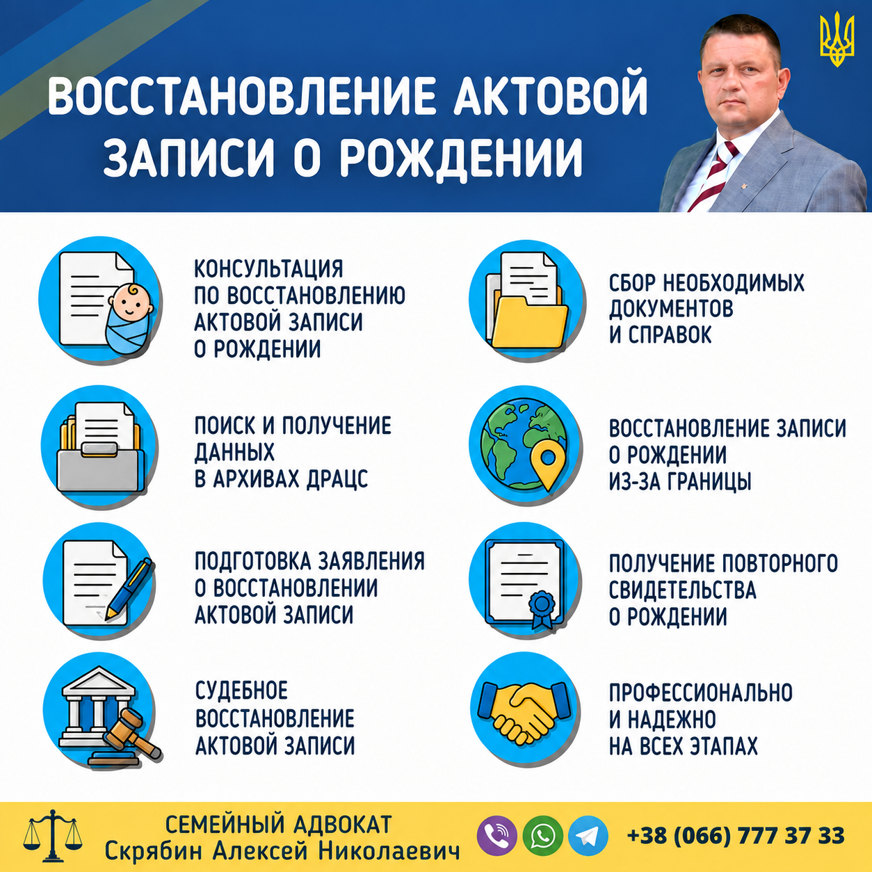 Восстановление актовой записи о рождении в Украине через ДРАЦС или суд